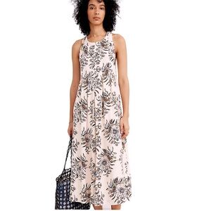 Madewell Floral Sleeveless T-Back Maxi Dress